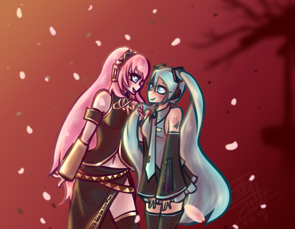 Miku x Luka ship art